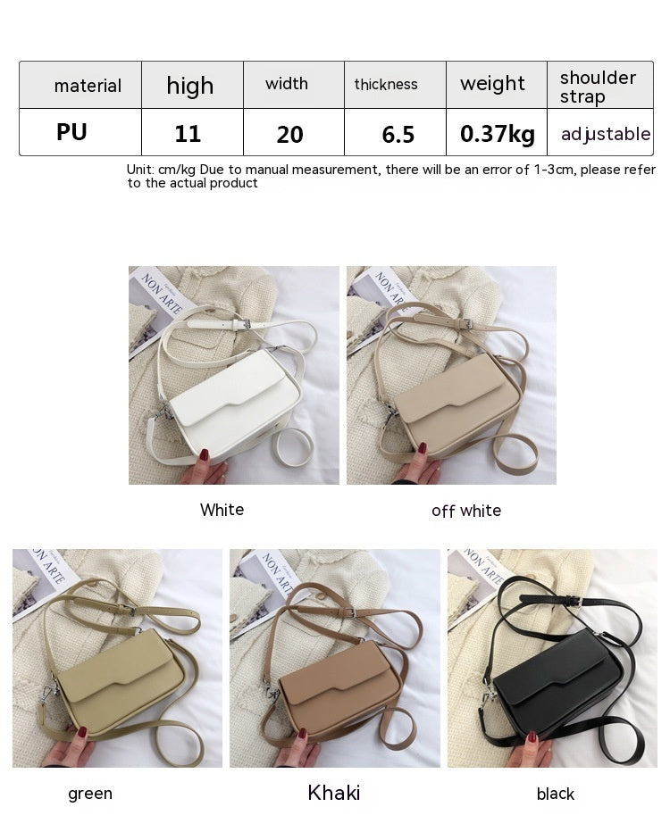 MOs Niche Baguette Bag Korean Style Simple Underarm Shoulder Bag