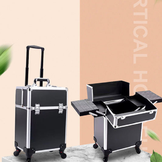 MOs Large-capacity Make-up And Make-up Artist Trolley Storage Toolbox